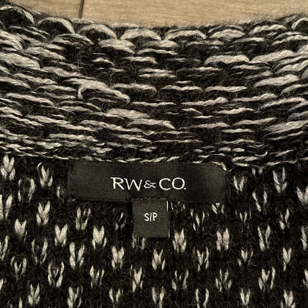 RW&CO. Zip Up Wool Blend Jacket/Cardigan. Size Small - Picture 9 of 11